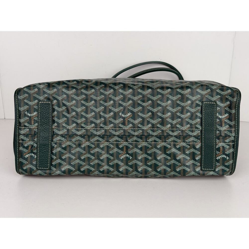 Goyard Sac Hardy PM Tote Bag in Green Goyardine Coated Canvas with Pouch E-8 - Picture 3 of 15